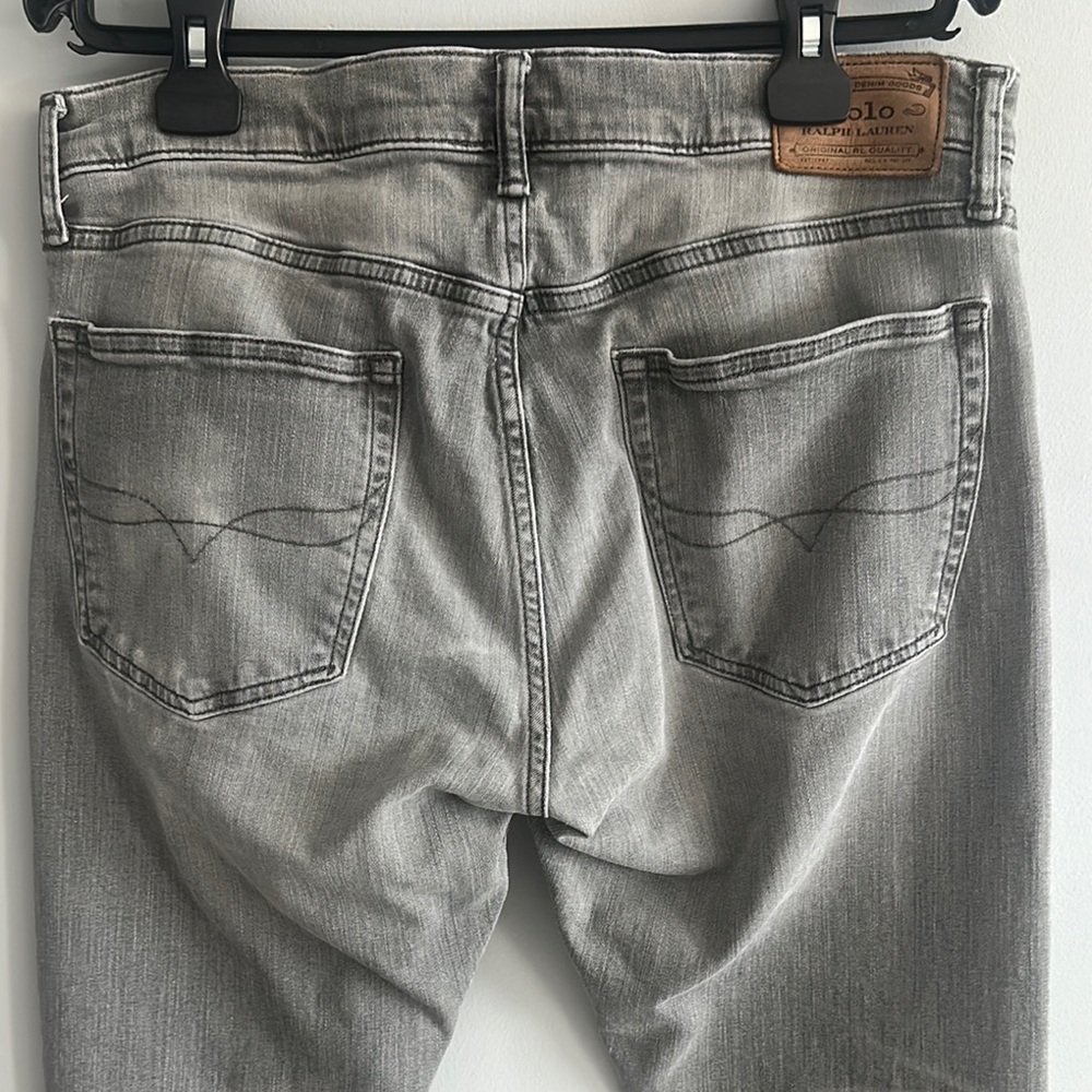 Polo Ralph Lauren Sullivan Slim Sz. 32/30 Grey Denim Jeans AMAZING QUALITY - Picture 10 of 15